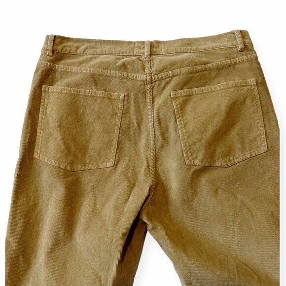 Nili Lotan Celia Corduroy Pants. Wide Leg, Size 12. Beige, New - Picture 8 of 12